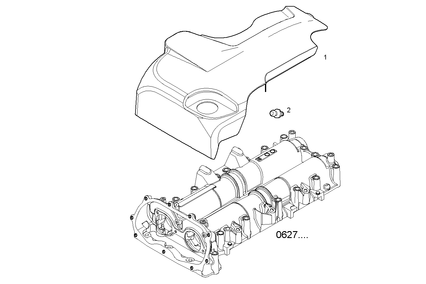 SOUND PROOFING CYLINDER HEAD - S30ENT422.10P002 SOFIM HPI 3.0L - EURO 4 parts diagram