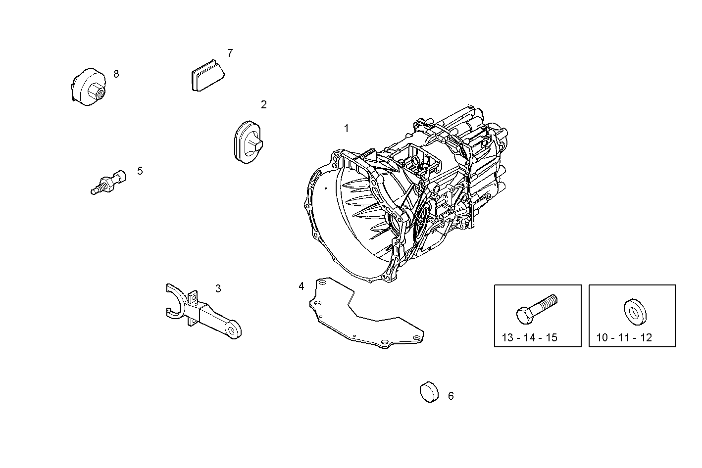 TRANSMISSION - 8140SRC30.20A003 8140SRC30 parts diagram