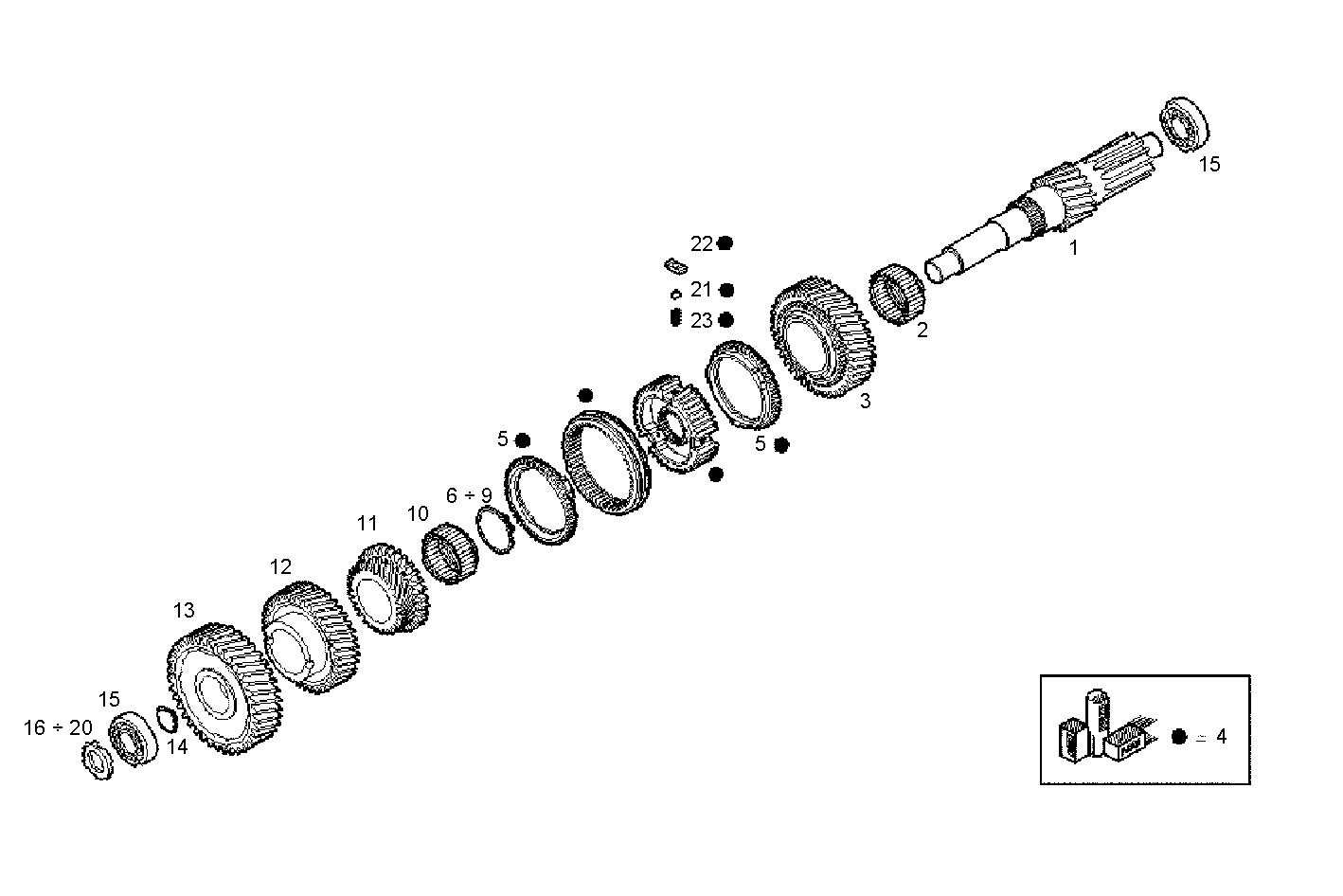 TRANSMISSION - 8140SRC30.20A003 8140SRC30 parts diagram