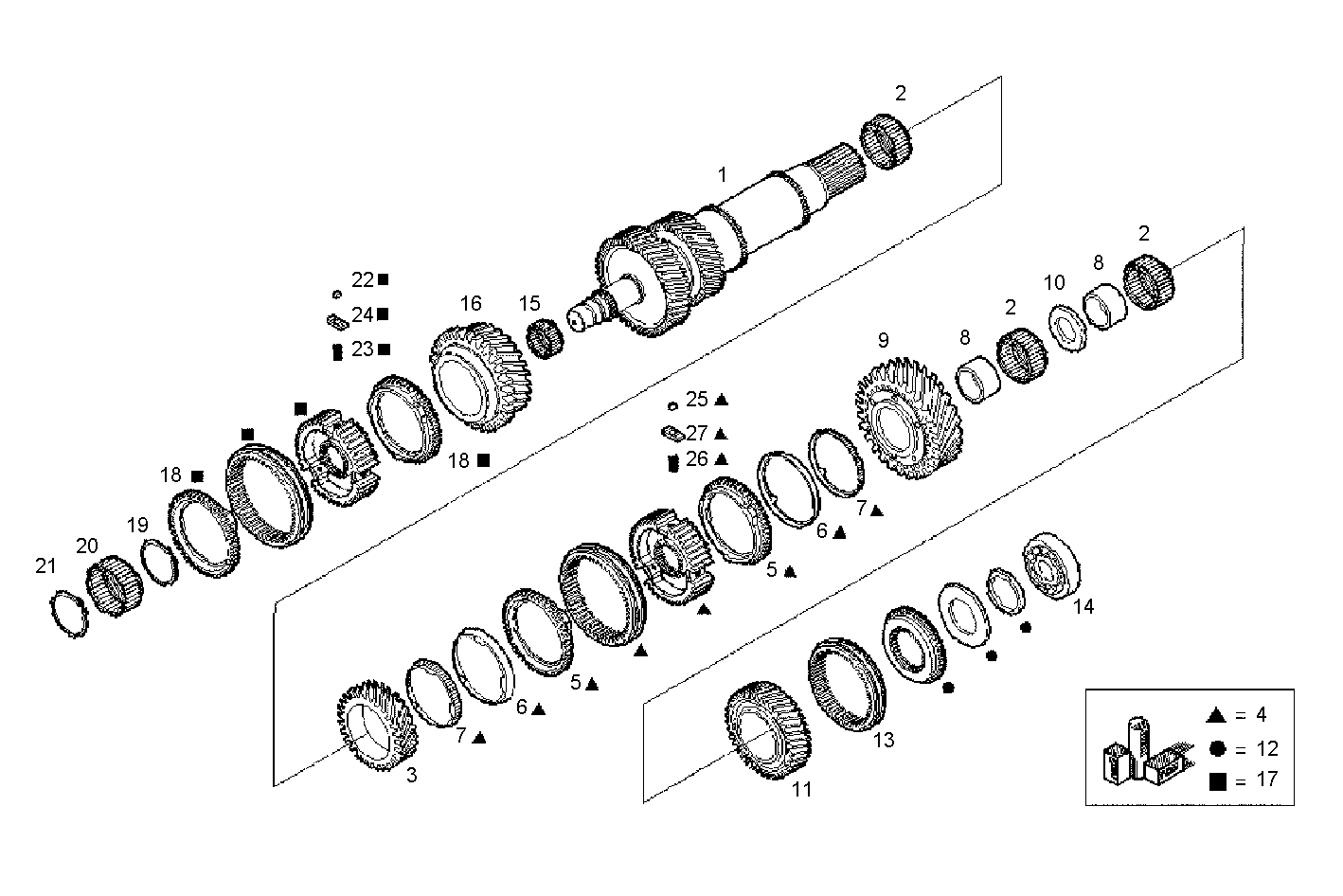 TRANSMISSION - 8140SRC30.20A003 8140SRC30 parts diagram