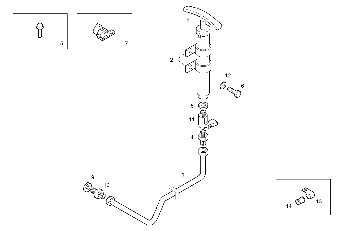 OIL OUTLET PUMP - C13ENTM77.10 CURSOR 13 parts diagram