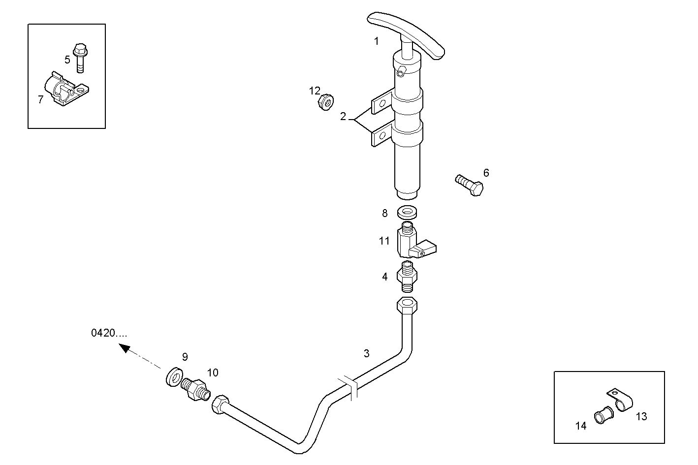 OIL OUTLET PUMP - C13ENAM19.00 CURSOR 13 parts diagram