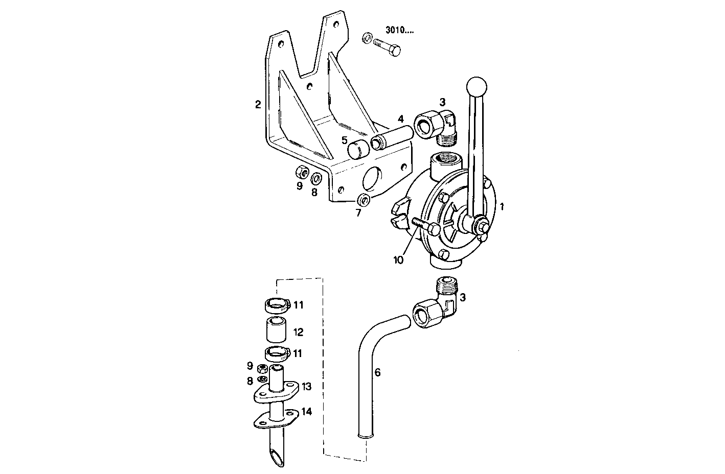 OIL OUTLET PUMP - 8460SRM50.10 8460SRM50 parts diagram