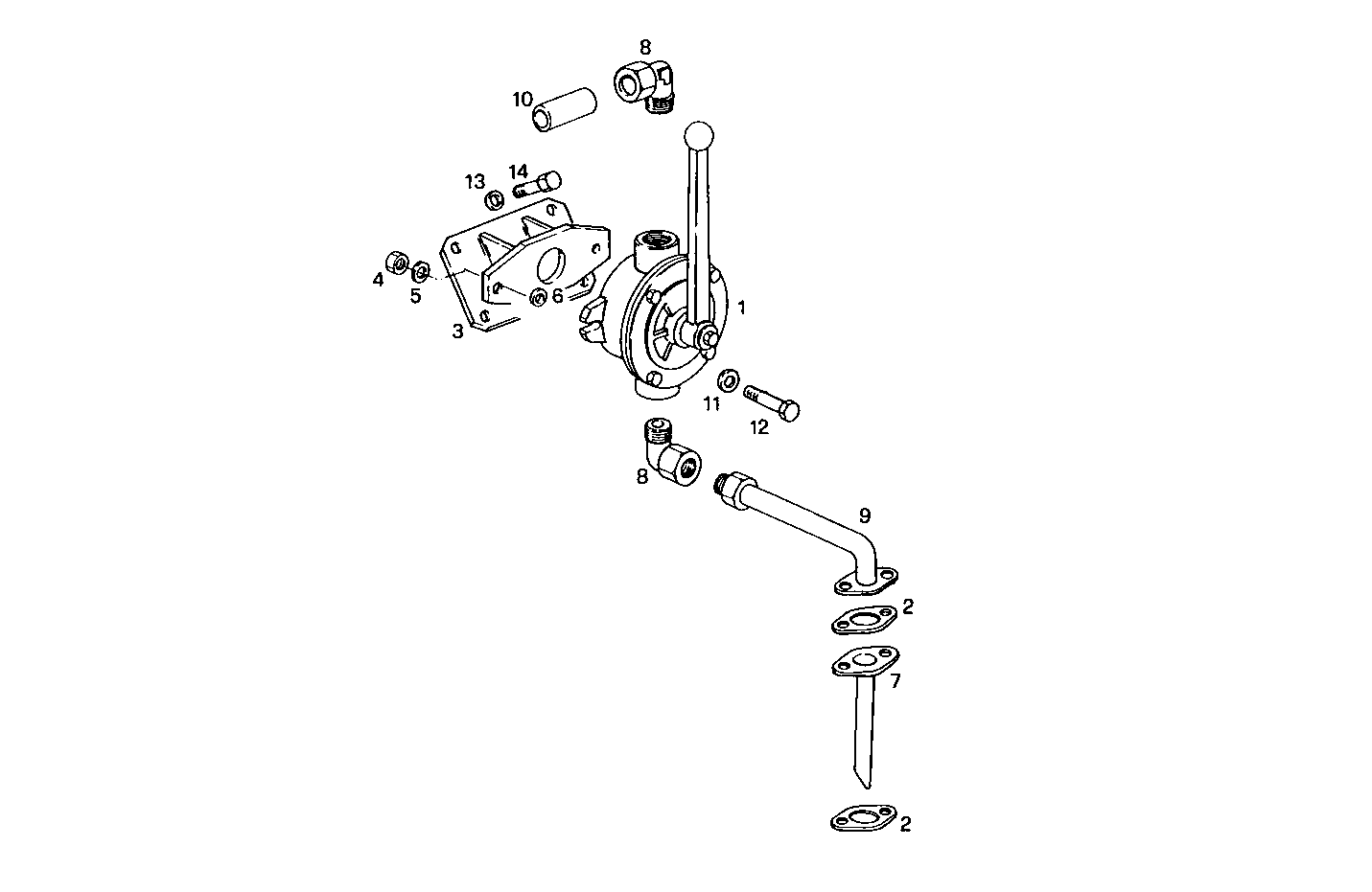 OIL OUTLET PUMP - 8281SRG75.10A500 8281SRG75 parts diagram