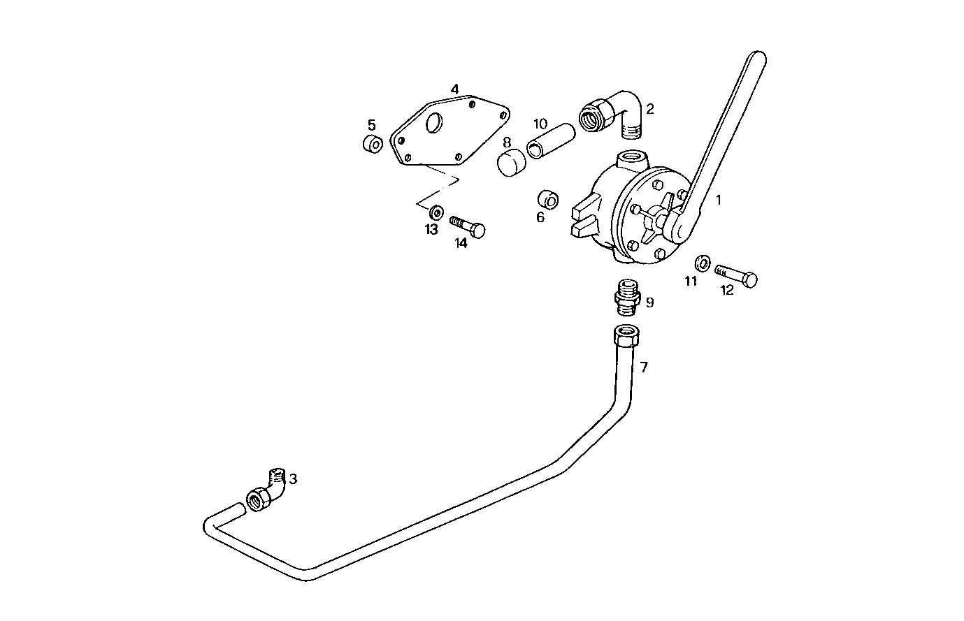 OIL OUTLET PUMP - 8281M32.30 8281M32 parts diagram