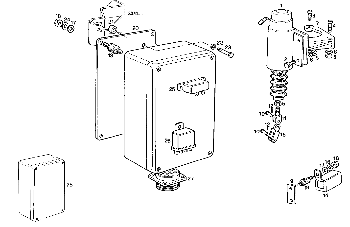 ELECTRIC STOP ENGINE - 8281SRM44.30 8281SRM44 parts diagram