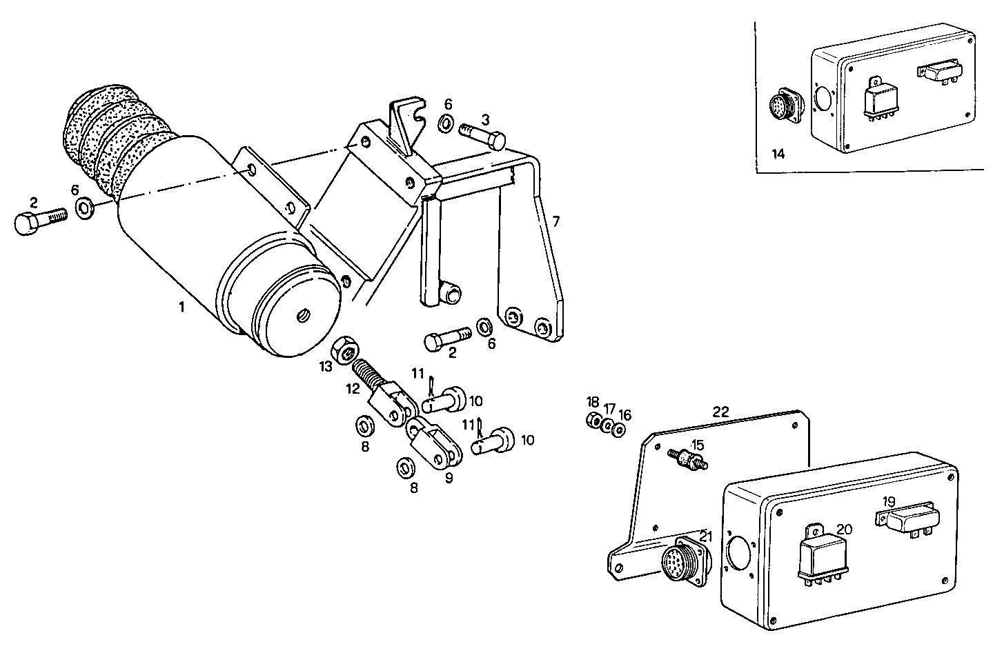 ELECTRIC STOP ENGINE - 8361SRM40.10 8361SRM40 parts diagram