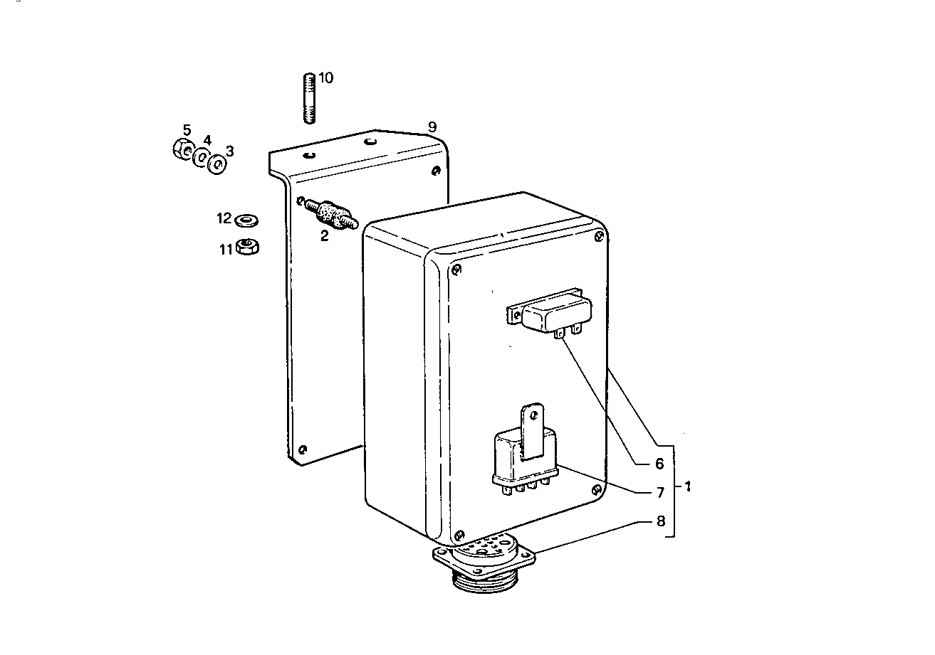 ELECTRIC STOP ENGINE - 8460M15.12 8460M15 parts diagram