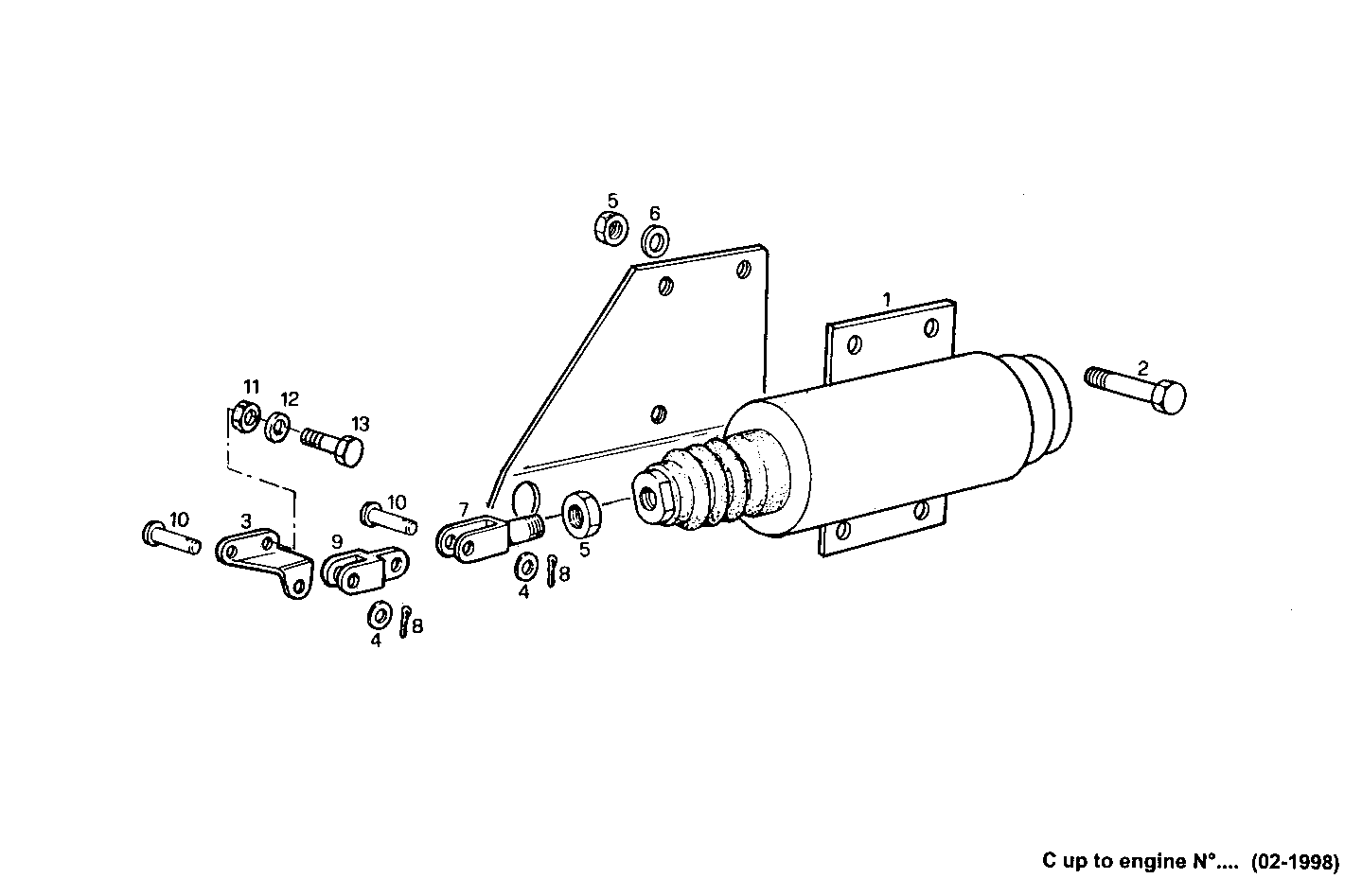 ELECTRIC STOP ENGINE - 8460SRM50.10 8460SRM50 parts diagram