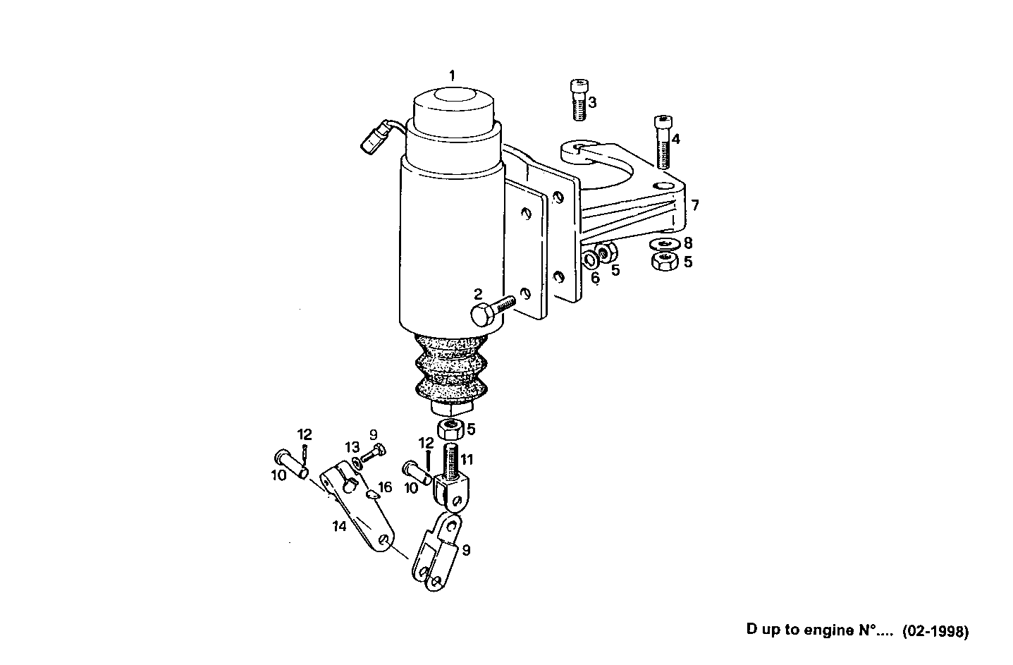 ELECTRIC STOP ENGINE - 8460SRM50.10A002 8460SRM50 parts diagram