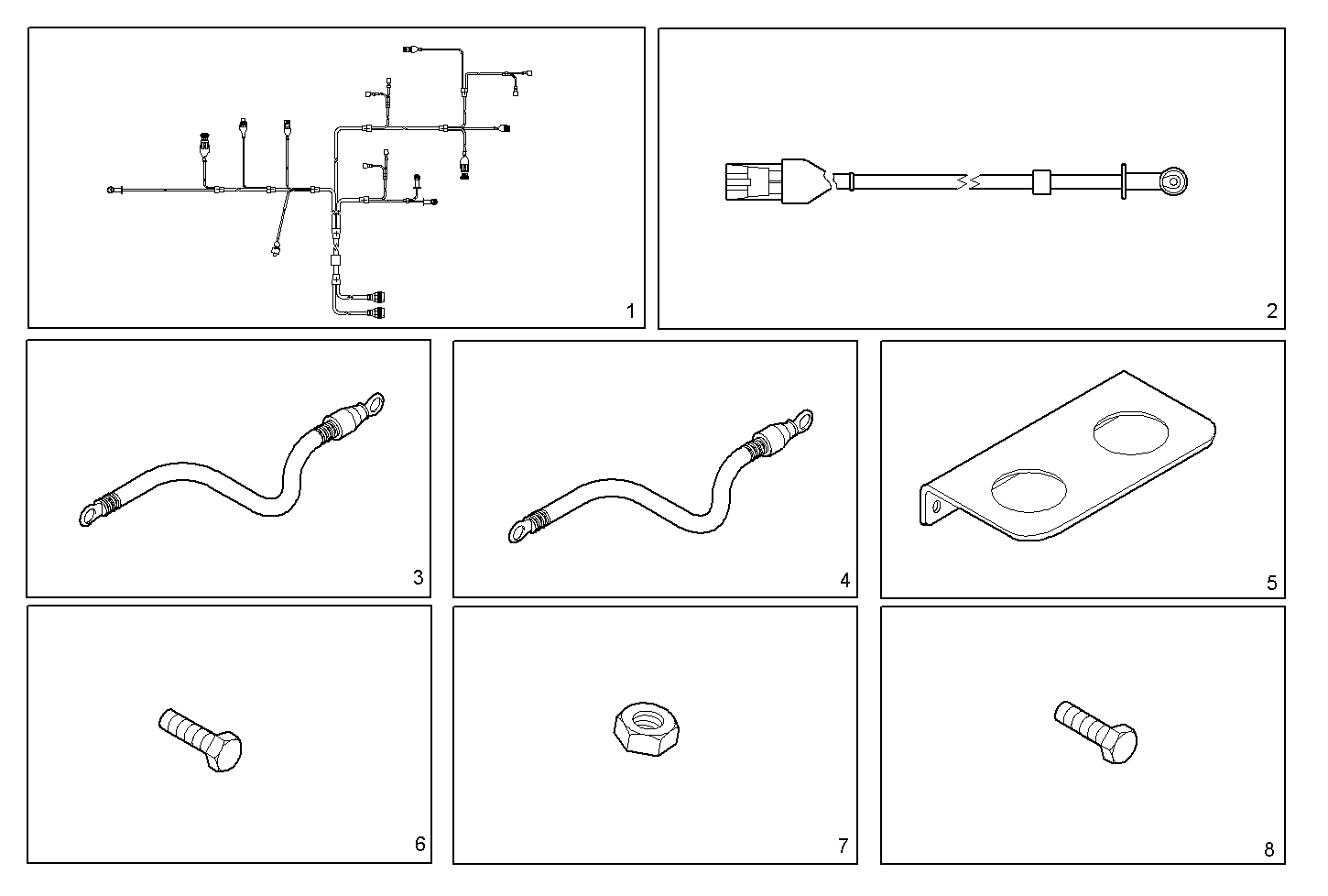 CABLES - N67MNTM28.30 NEF 6 mechanic. parts diagram