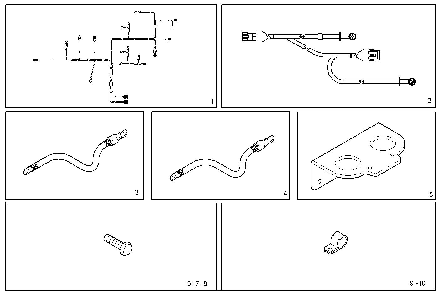 CABLES - N67MNSM22.10 NEF 6 mechanic. parts diagram