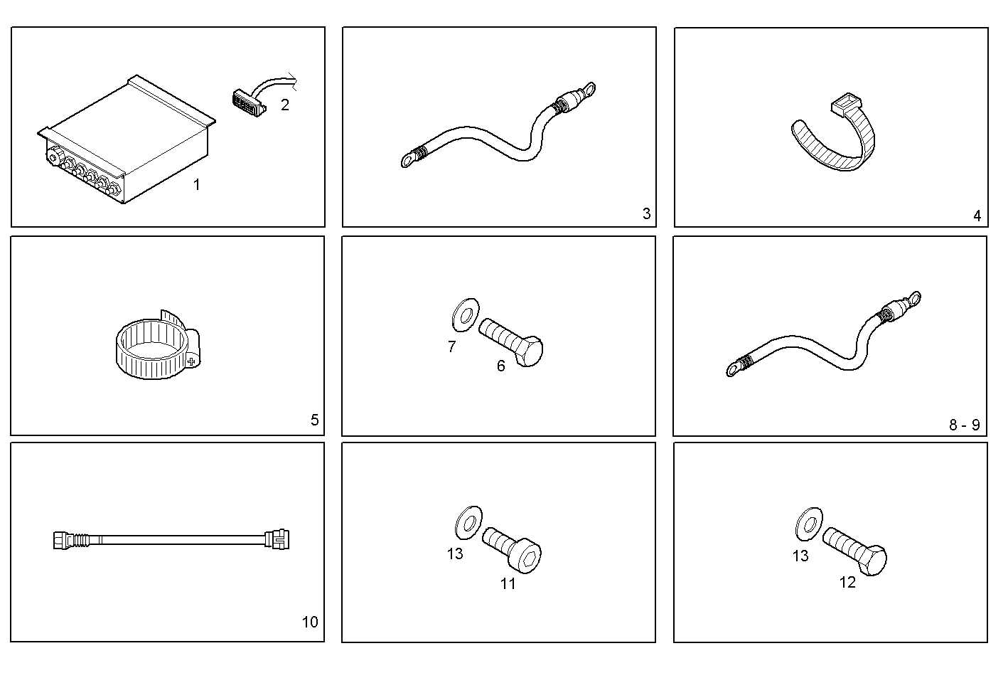 CABLES - C13ENTM50.10 CURSOR 13 parts diagram