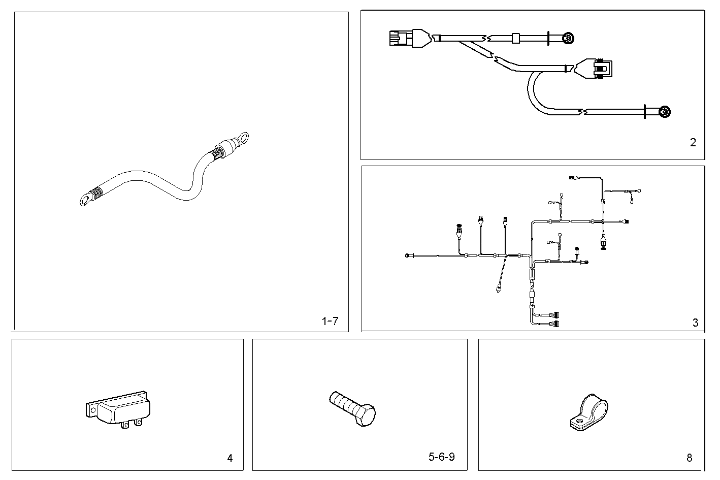 CABLES - N67MNAM15.01 NEF 6 mechanic. parts diagram