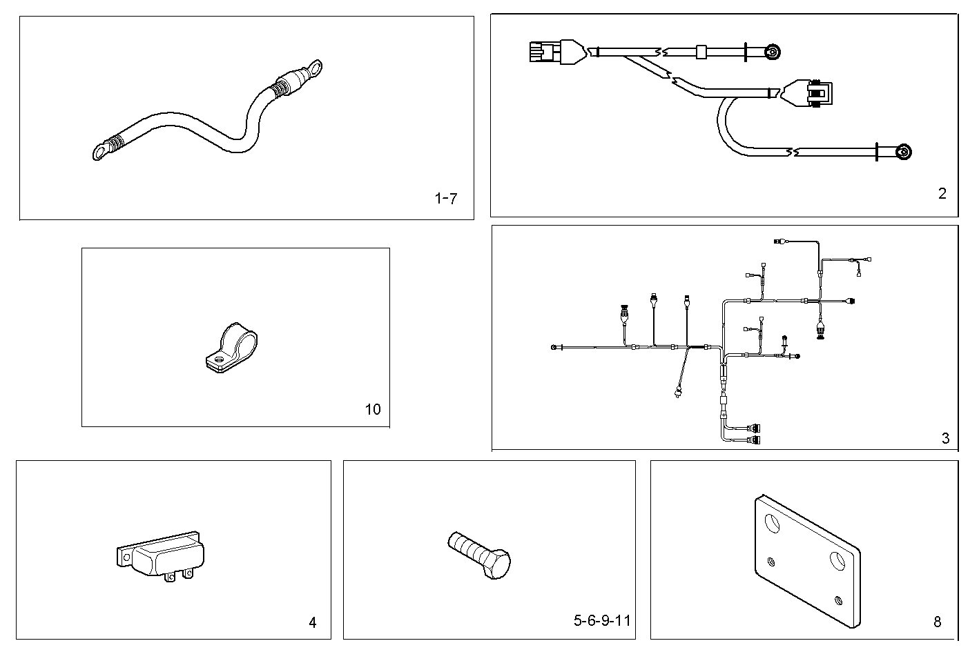 CABLES - N67MNAM15.31 NEF 6 mechanic. parts diagram
