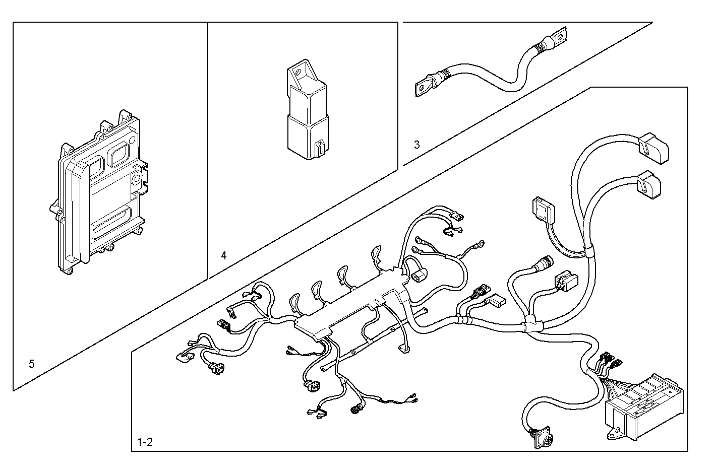 CABLES - S30ENTM23.10 SOFIM HPI 3.0L parts diagram