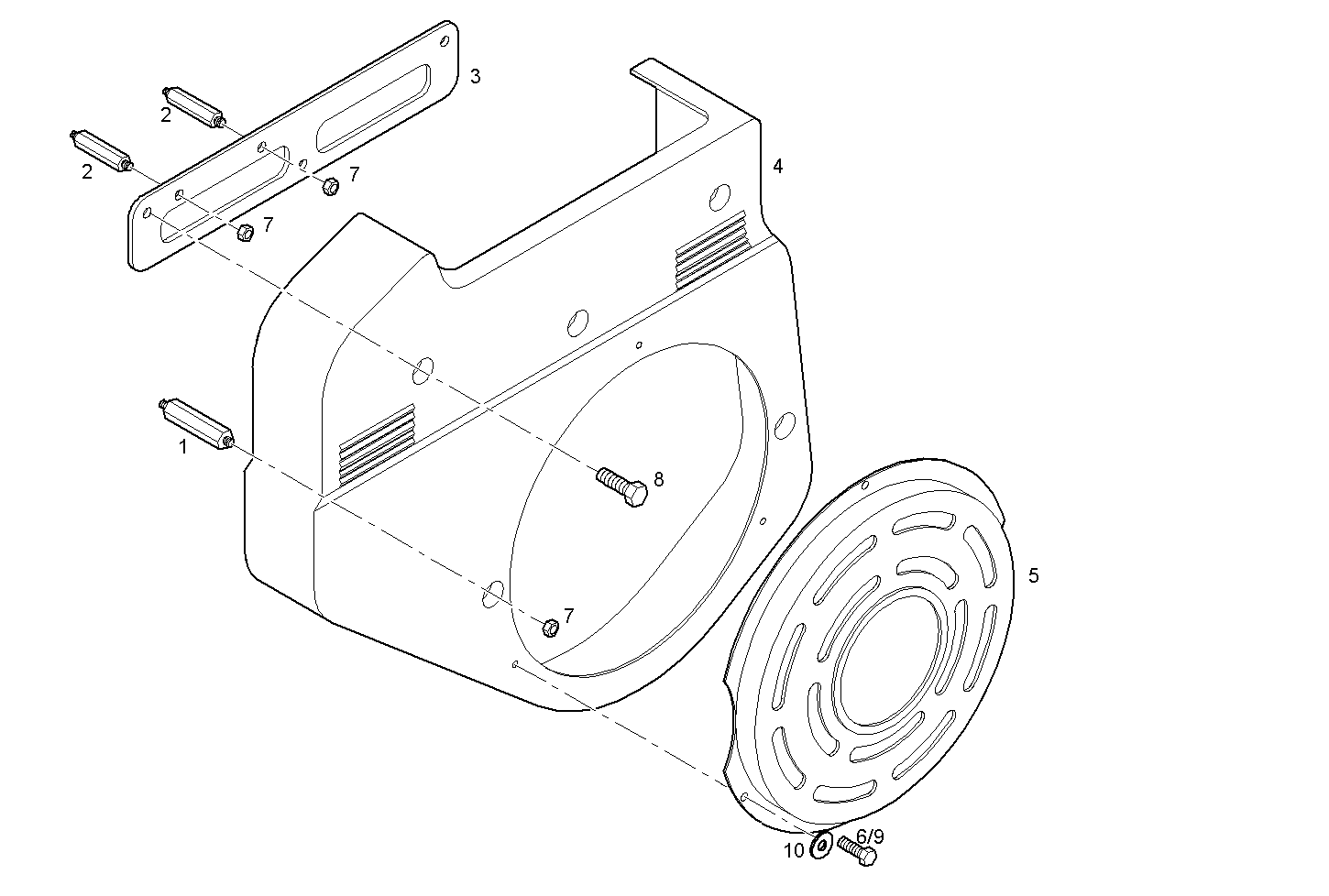 SHIELDS - N67MNTM28.10 NEF 6 mechanic. parts diagram