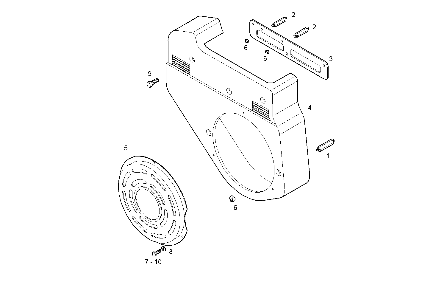 SHIELDS - N67MNTM28.31 NEF 6 mechanic. parts diagram
