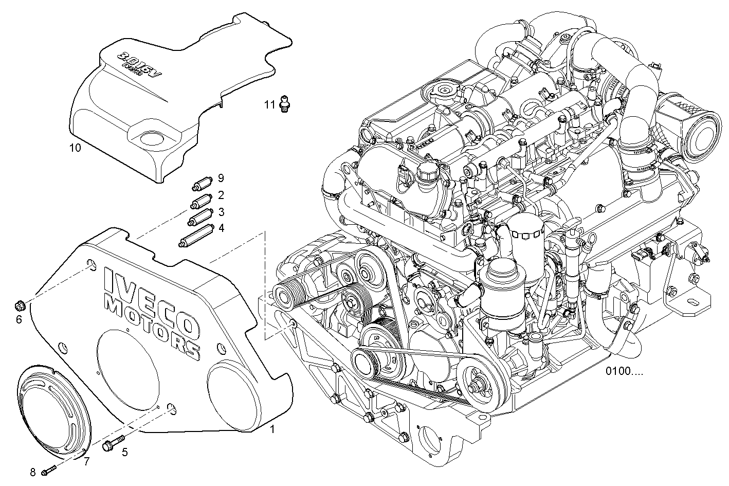 SHIELDS - S30ENTM23.10 SOFIM HPI 3.0L parts diagram