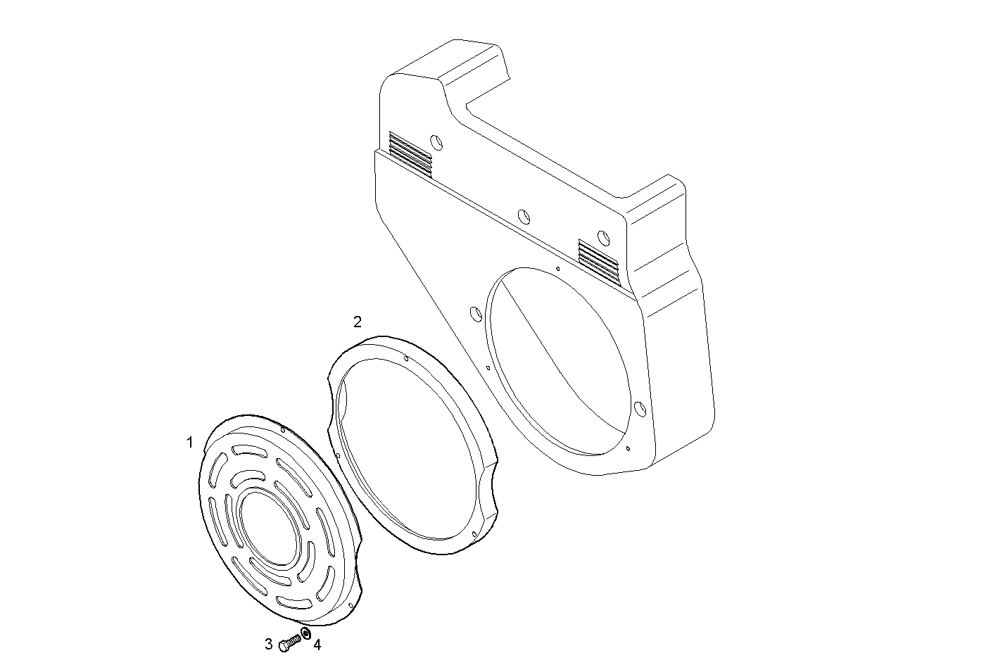 SHIELDS - N40ENTM25.10 NEF 4 electron. parts diagram