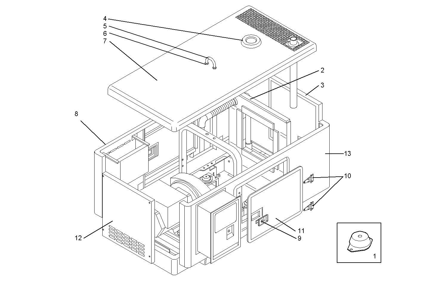 FRAME - GS8041i06.55A614 GS8041i06 parts diagram