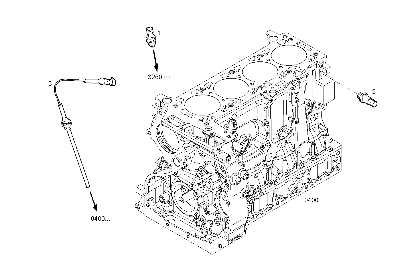 DIAGNOSTIC SENSORS - F1CE0481B*A001 SOFIM HPI 3.0L - EURO 3 parts diagram