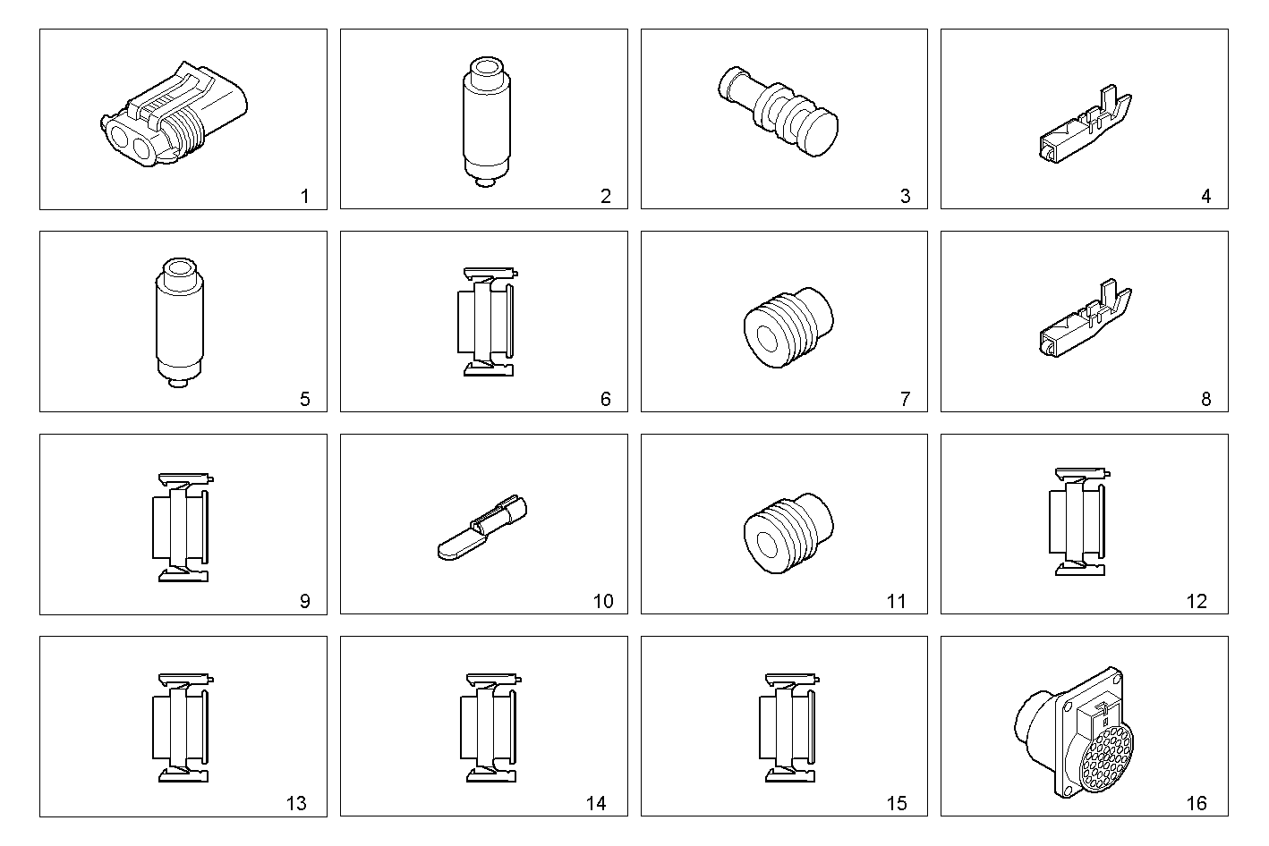 ELECTRIC WIRING - N40ENTC21.00A015 NEF 4 electron. - EURO 3 parts diagram