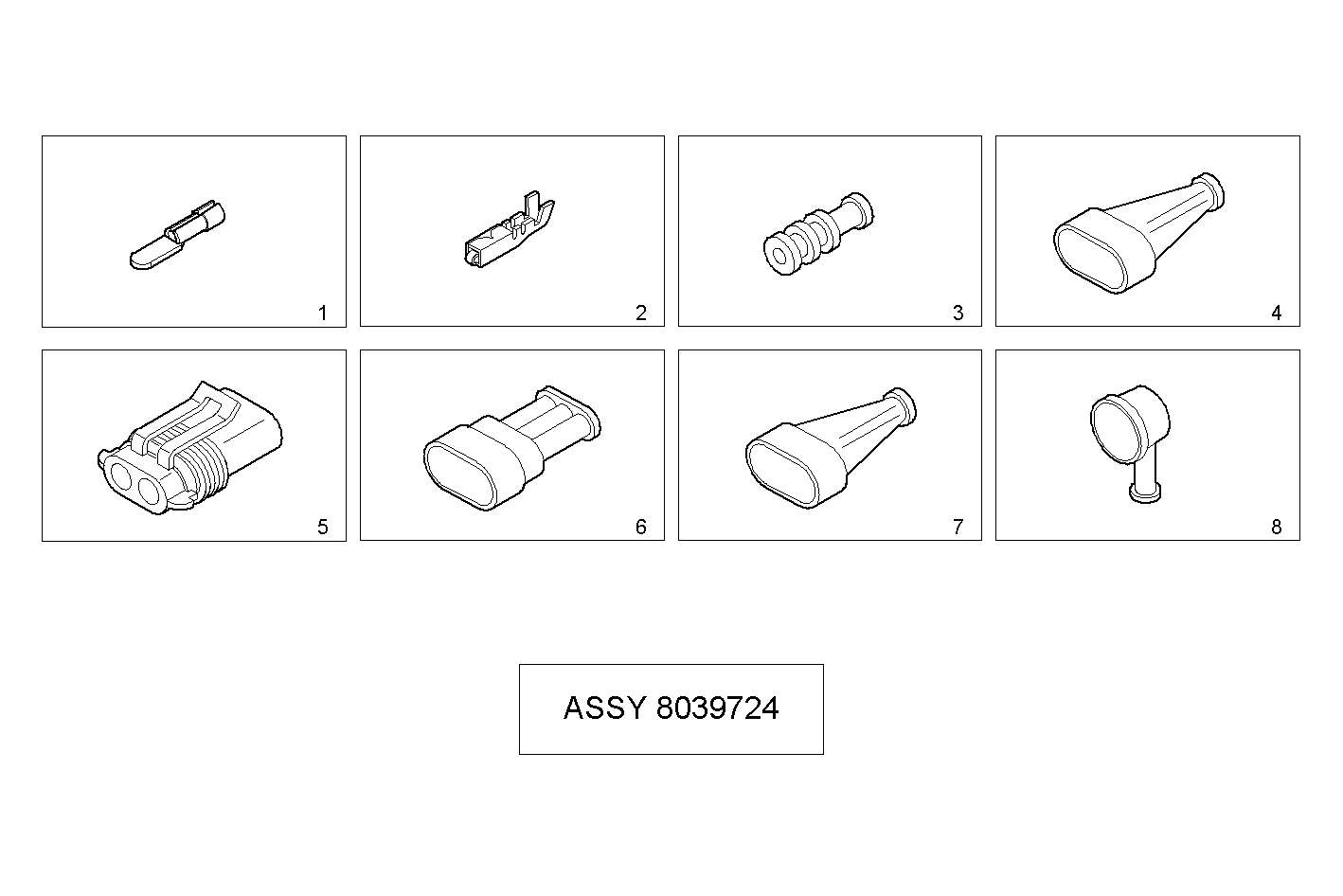 ENGINE ELECTRIC WIRING (COMPONENTS) - N67MNAM15.01 NEF 6 mechanic. parts diagram