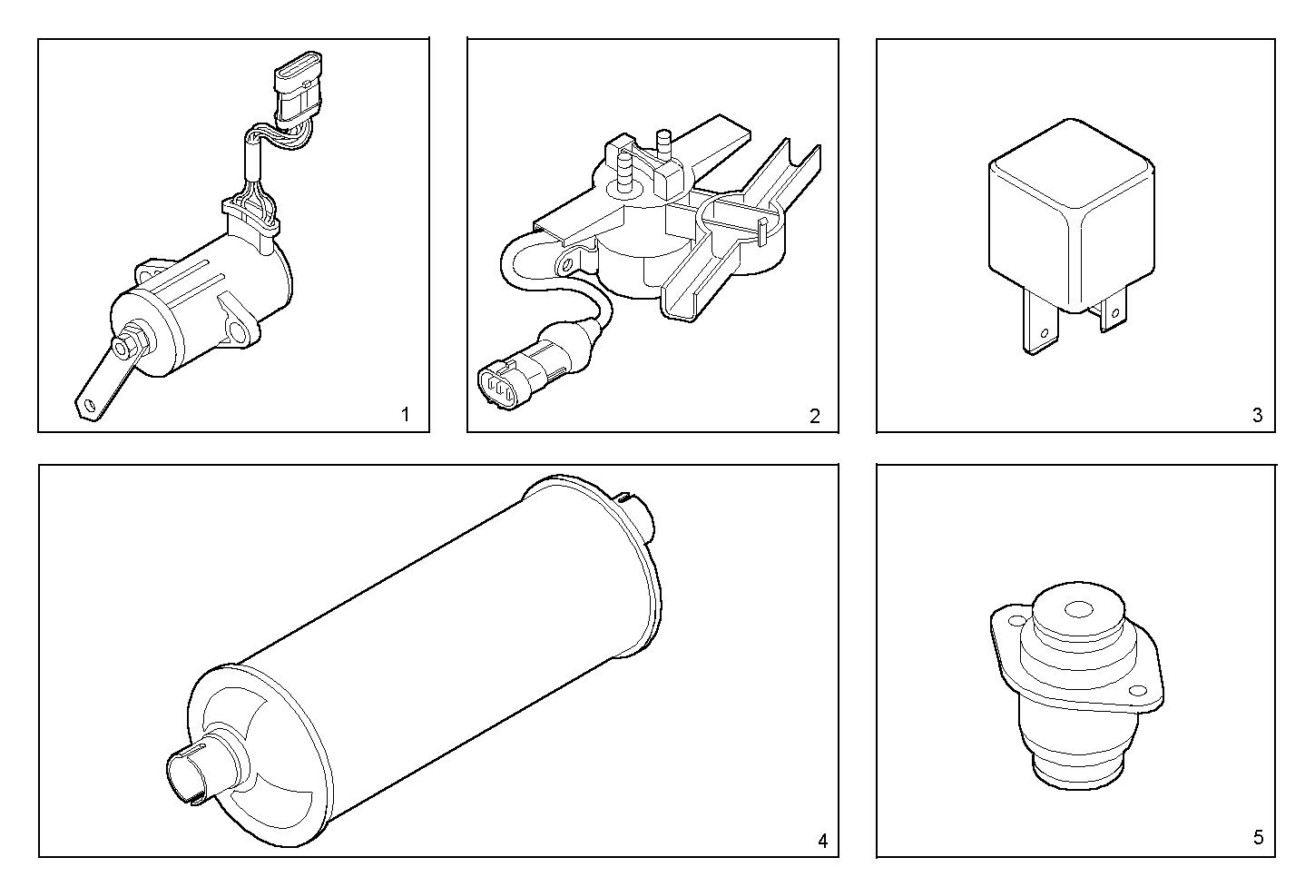 ACCESSORIES - F4AE0681D*C150 NEF 6 electron. - EURO 3 parts diagram