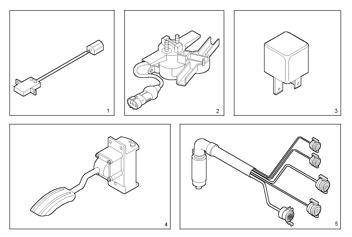 ACCESSORIES - F4AE0682C*C151 NEF 6 electron. - EURO 3 parts diagram