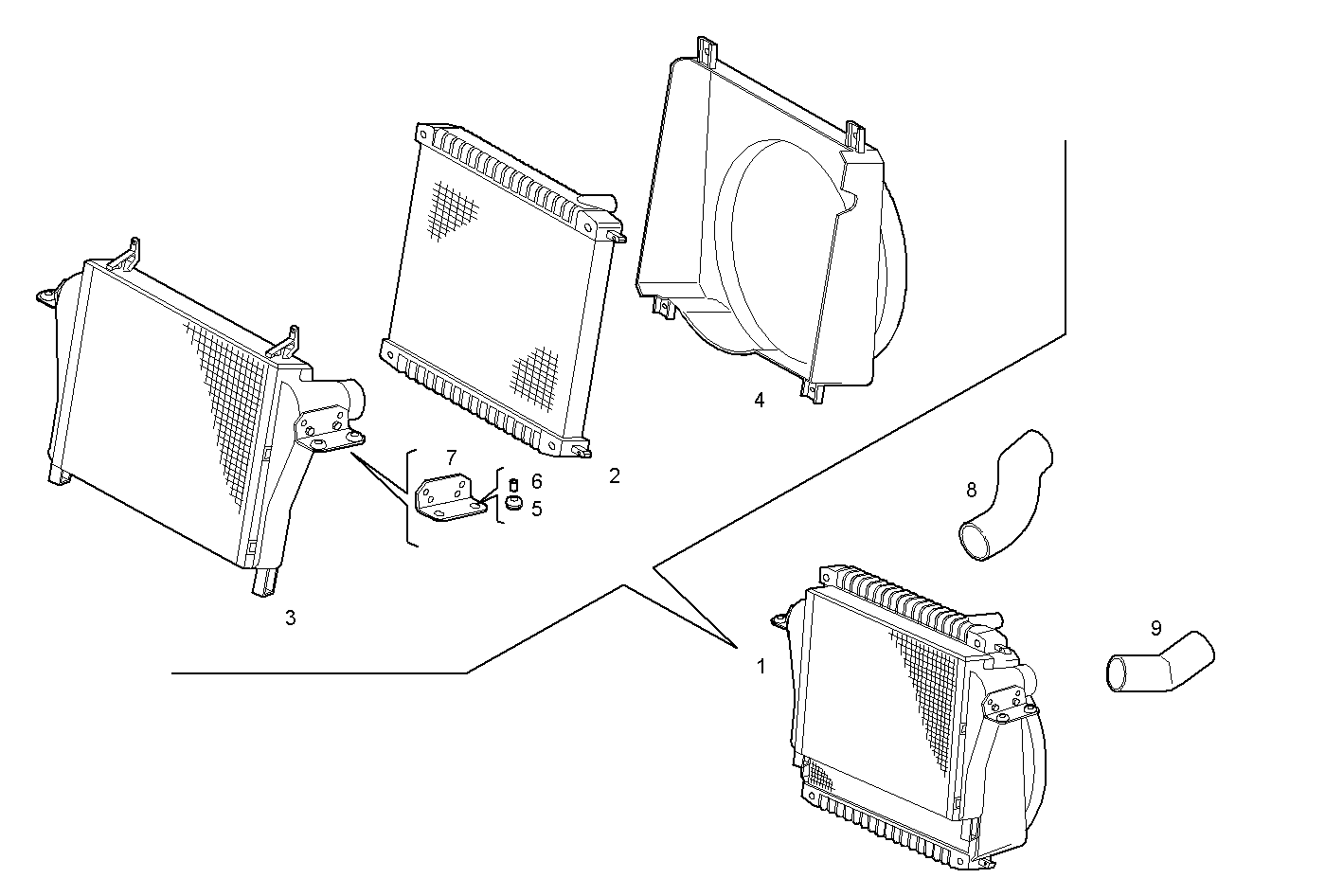 ACCESSORIES - N40ENTC21.00A013 NEF 4 electron. - EURO 3 parts diagram