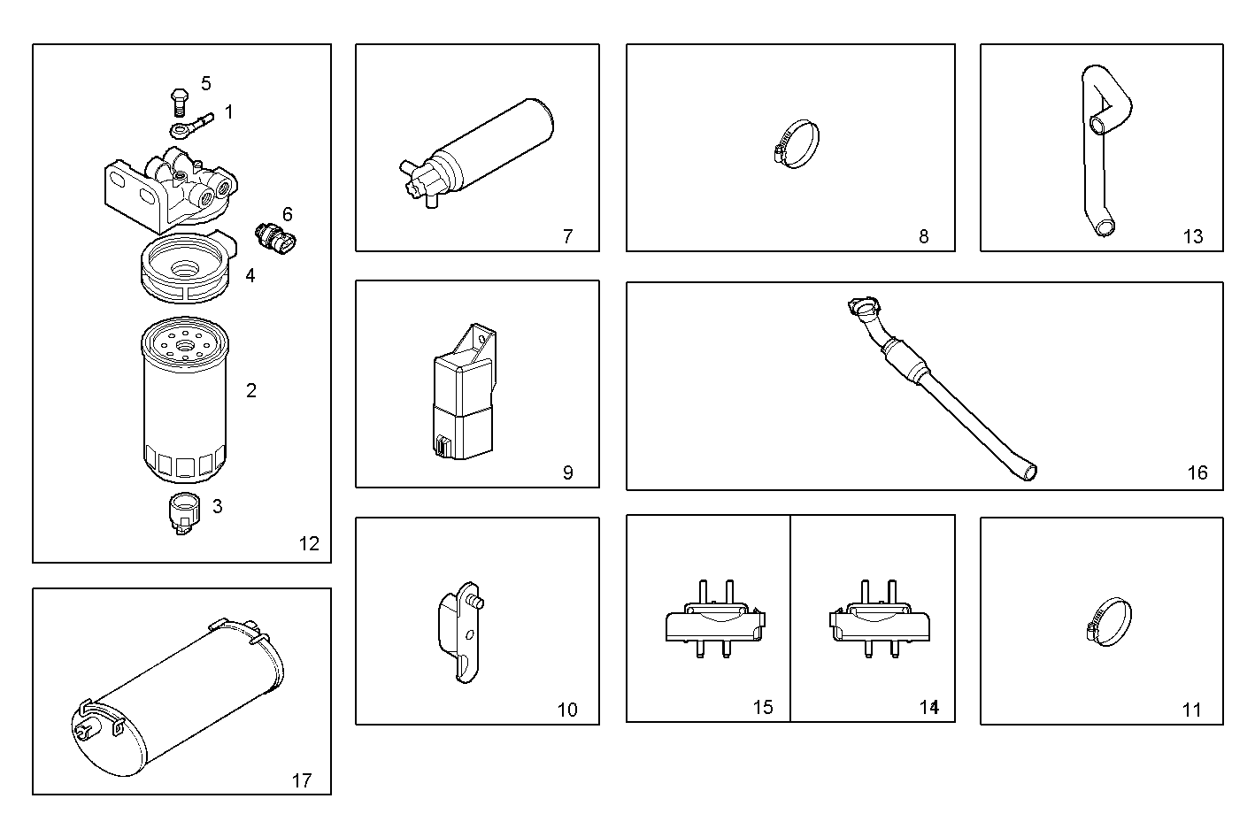 ACCESSORIES - S23ENSC20.10A005 SOFIM HPI 2.3L - EURO 3 parts diagram