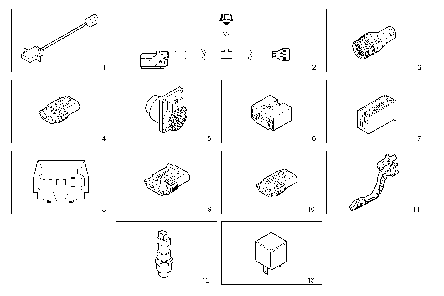 ACCESSORIES - S23ENSC20.10A005 SOFIM HPI 2.3L - EURO 3 parts diagram