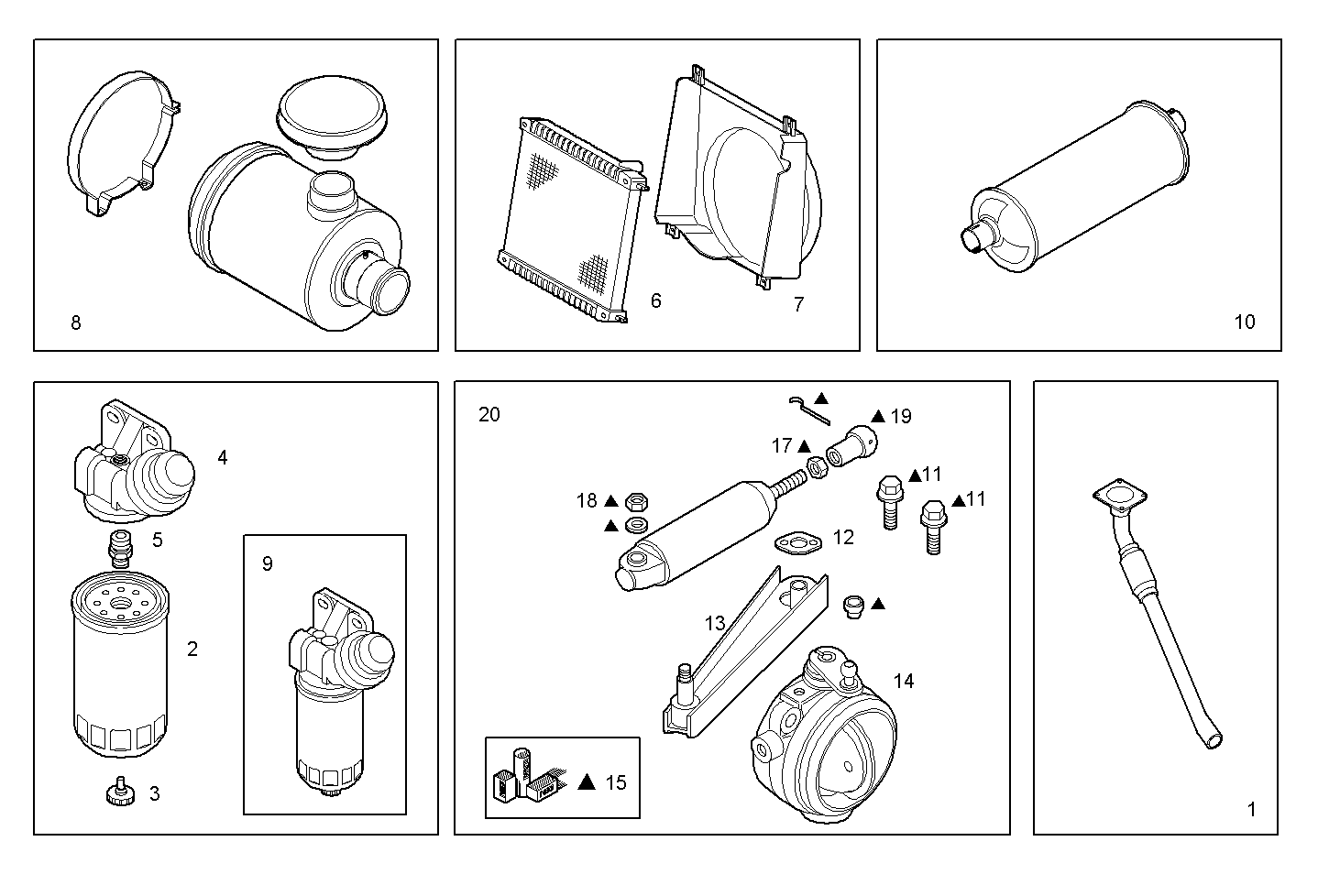 ACCESSORIES - N40ENTC21.00A015 NEF 4 electron. - EURO 3 parts diagram