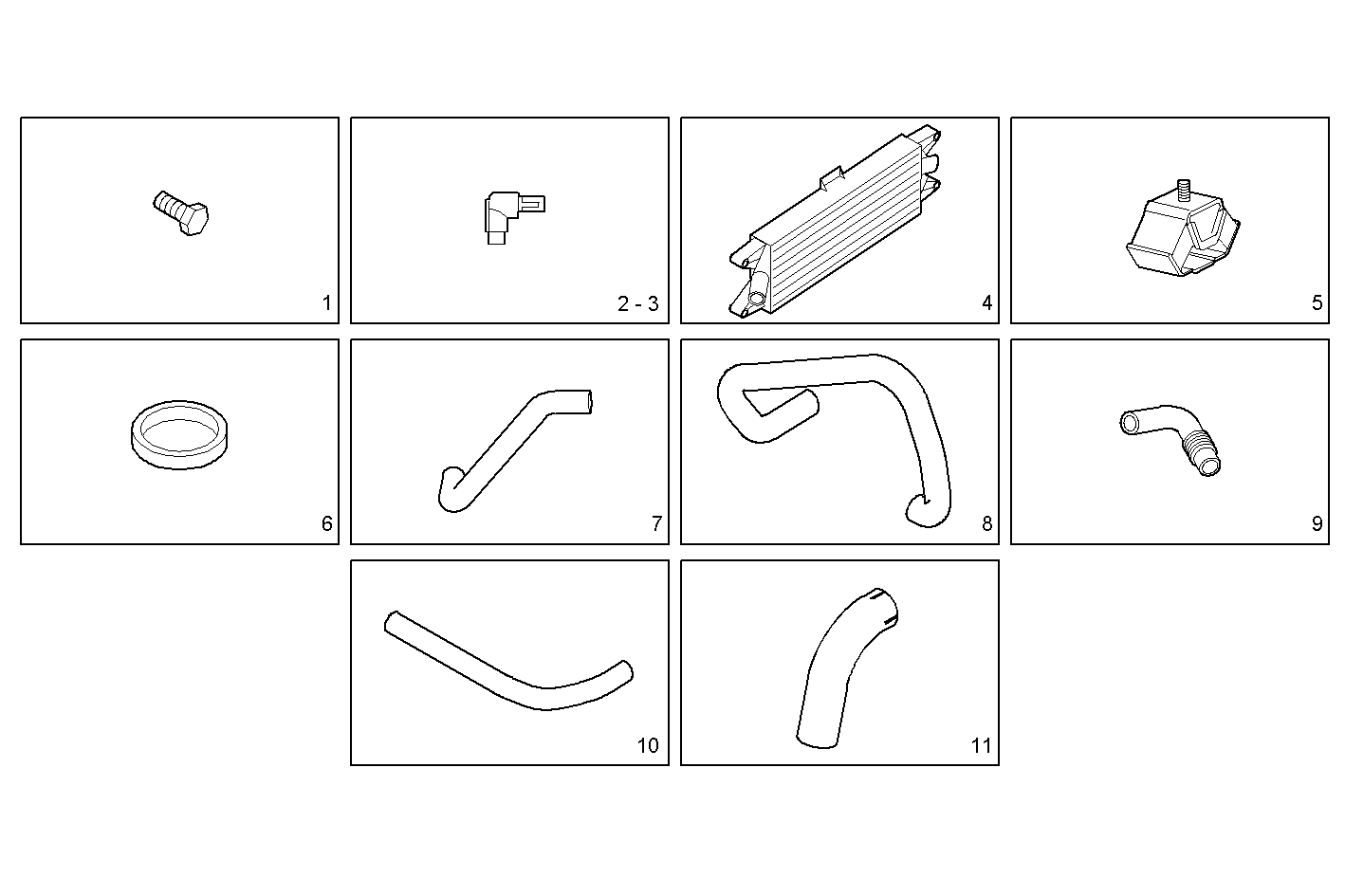 ACCESSORIES - S23ENSC20.10A007 SOFIM HPI 2.3L - EURO 3 parts diagram