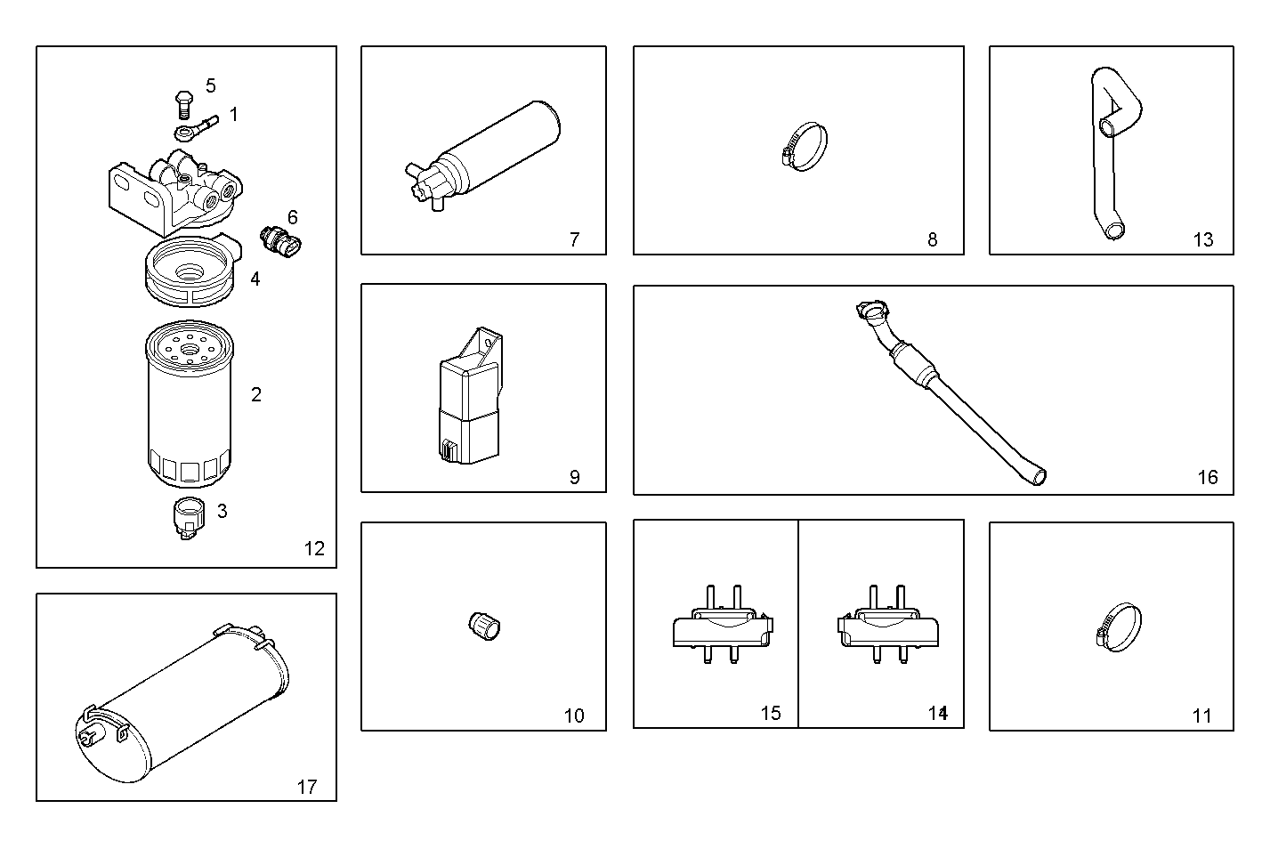 ACCESSORIES - S23ENSC20.10A007 SOFIM HPI 2.3L - EURO 3 parts diagram