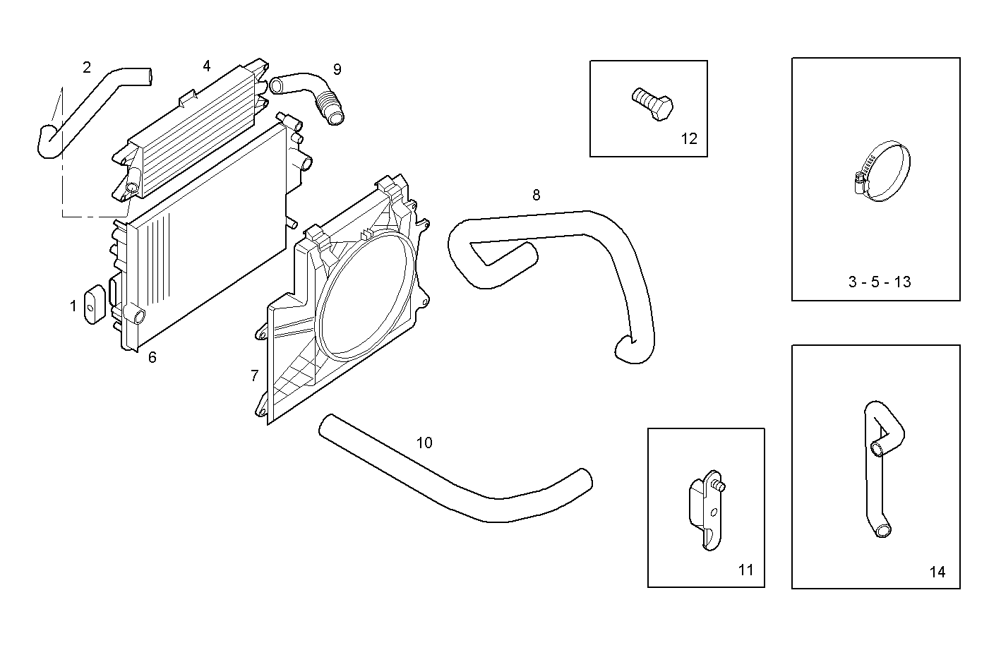 ACCESSORIES - S23ENSC24.10A009 SOFIM HPI 2.3L - EURO 3 parts diagram