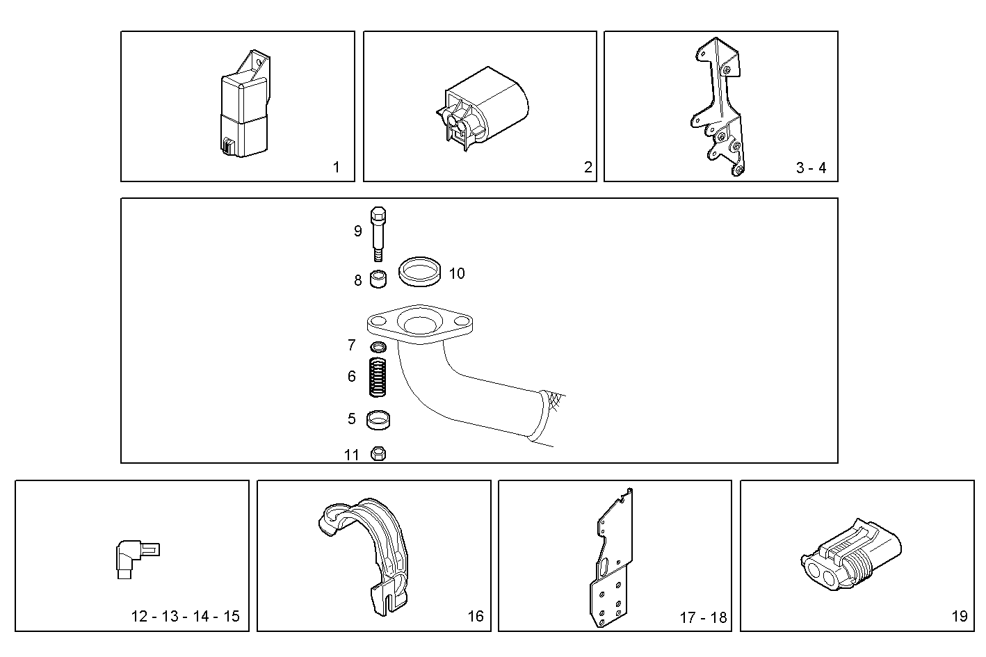 ACCESSORIES - S23ENSC24.10A009 SOFIM HPI 2.3L - EURO 3 parts diagram