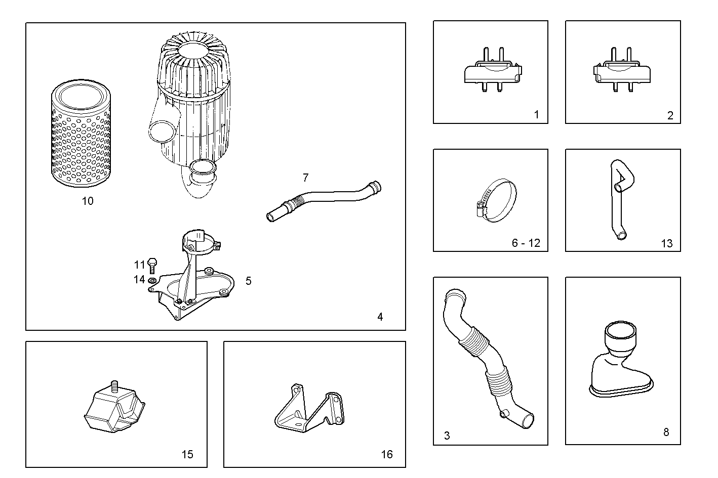 ACCESSORIES - S23ENSC24.10A010 SOFIM HPI 2.3L - EURO 3 parts diagram