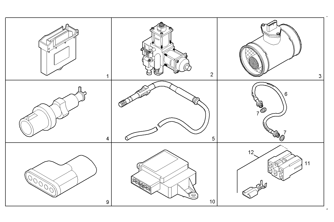 ACCESSORIES - F4BE0641A*G102 NEF 6 CNG parts diagram