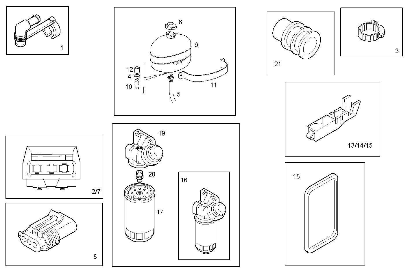 ACCESSORIES - N67MNSM22.11 NEF 6 mechanic. parts diagram