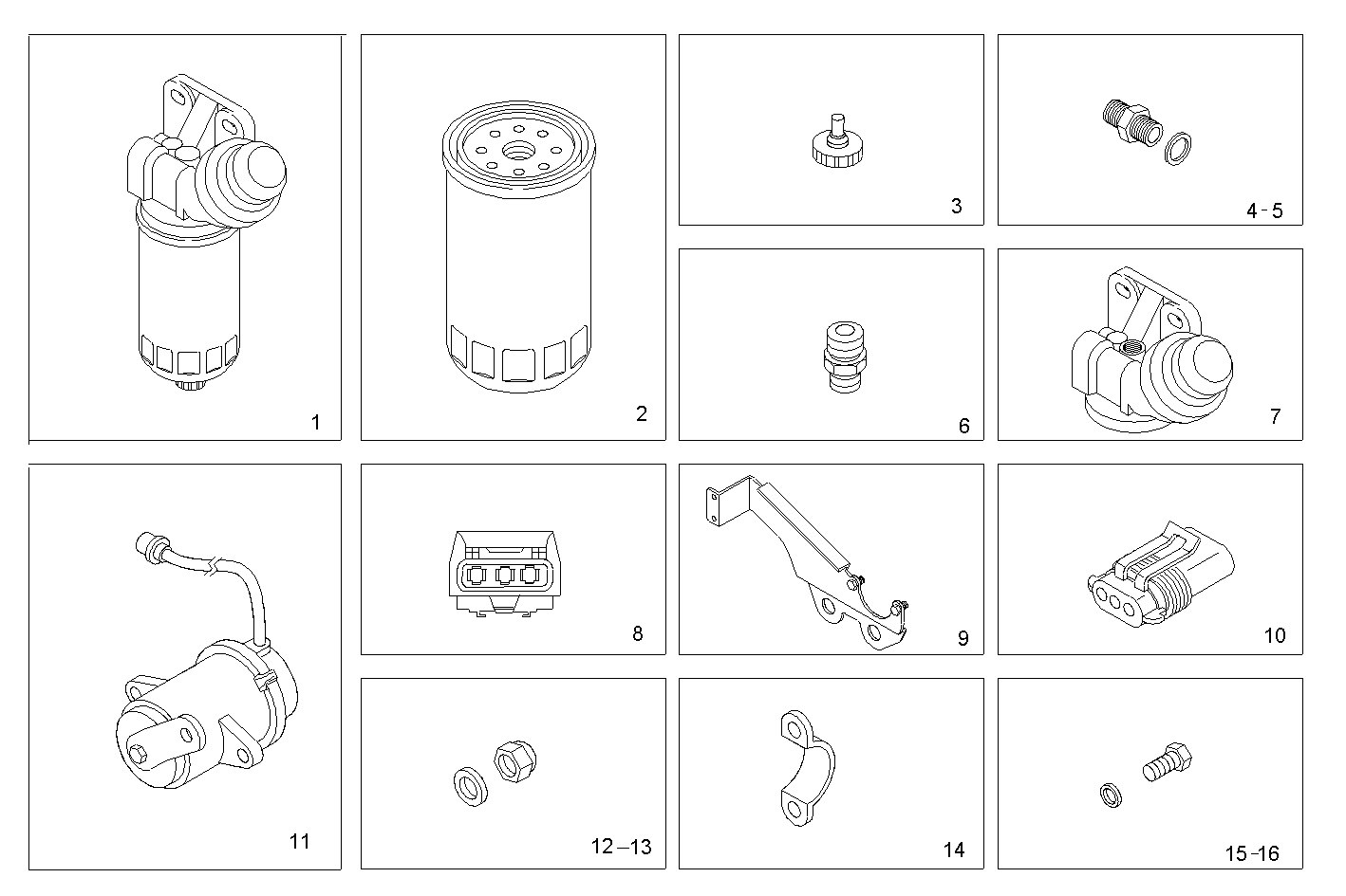 ACCESSORIES - V08ENTM75.10B230 VECTOR 8 parts diagram