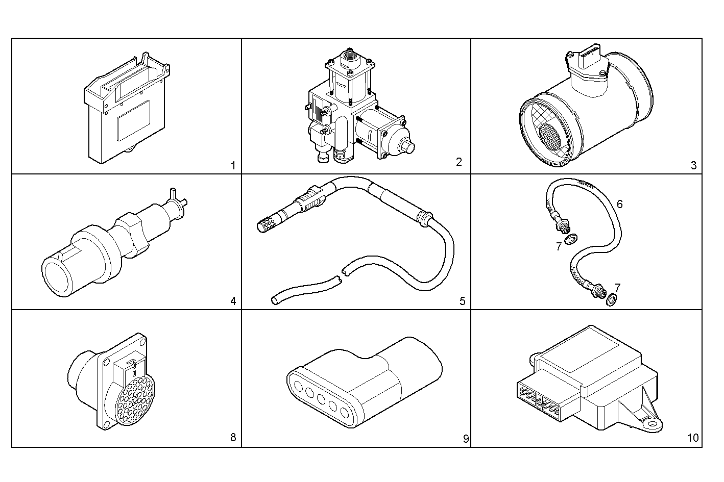 ACCESSORIES - N60MNTG26.00A001 NEF 6 CNG parts diagram