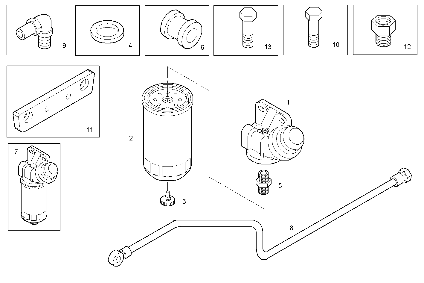 ACCESSORIES - GENEF180E.A002 NEF 6 electron. parts diagram