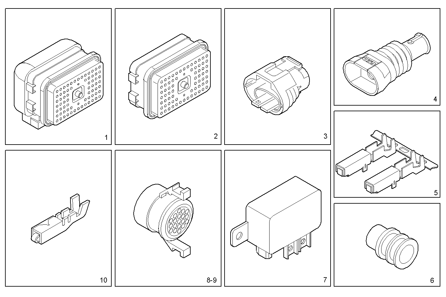 ACCESSORIES - FVAE2884AB200 VECTOR 8 parts diagram