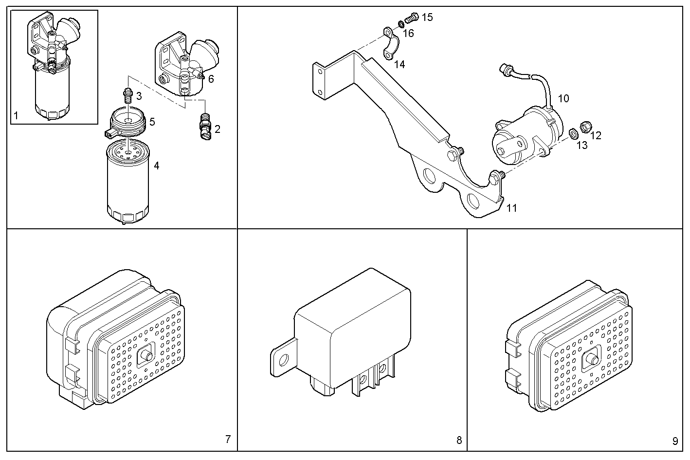 ACCESSORIES - FVAE2884AB201 VECTOR 8 parts diagram