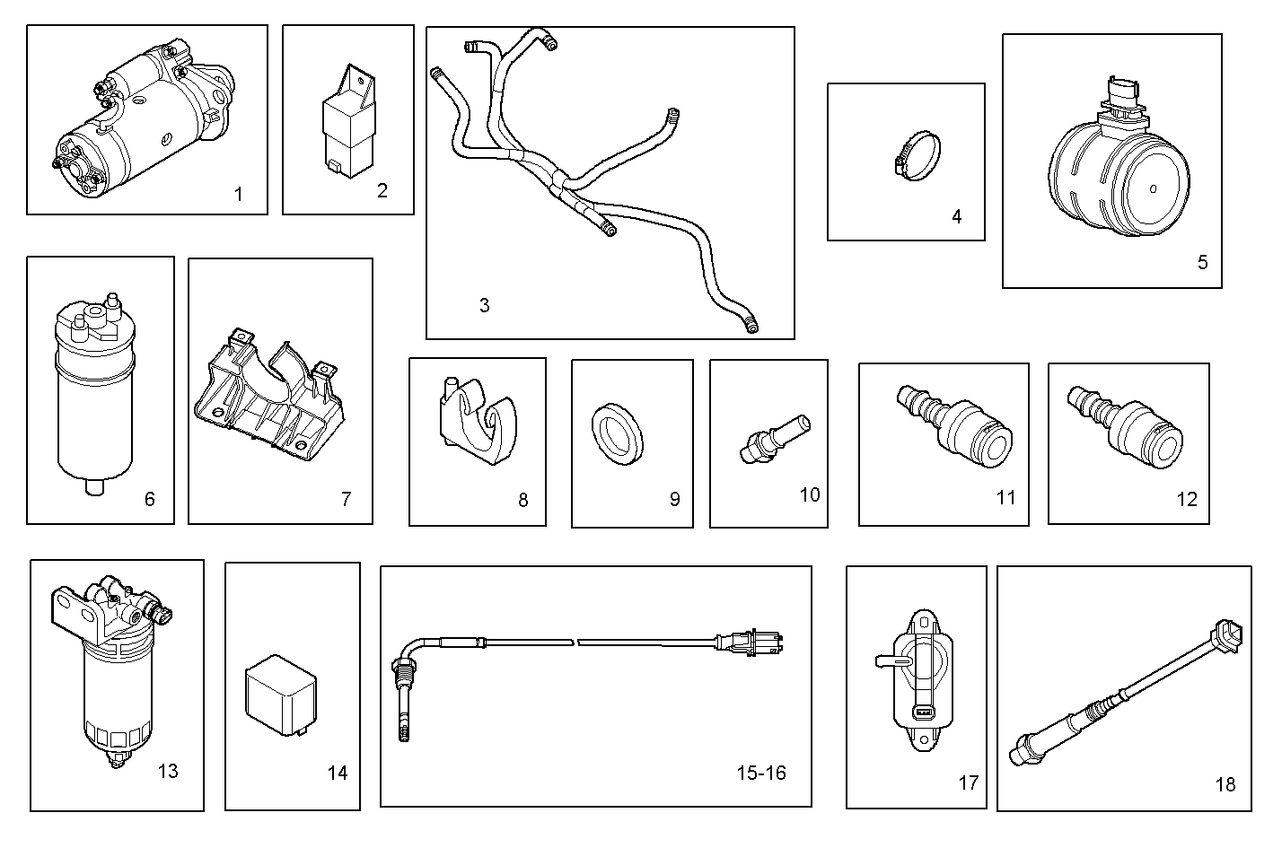 ACCESSORIES - S30ENT422.10P002 SOFIM HPI 3.0L - EURO 4 parts diagram