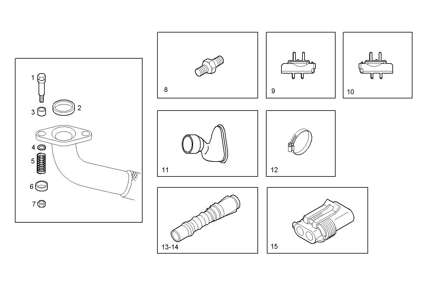 ACCESSORIES - S23ENSC20.10A006 SOFIM HPI 2.3L - EURO 3 parts diagram
