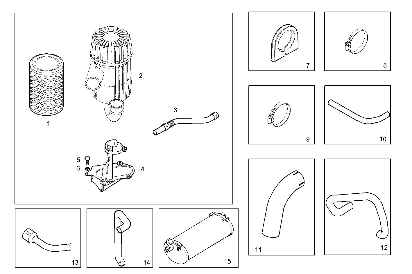 ACCESSORIES - S23ENSC20.10A006 SOFIM HPI 2.3L - EURO 3 parts diagram