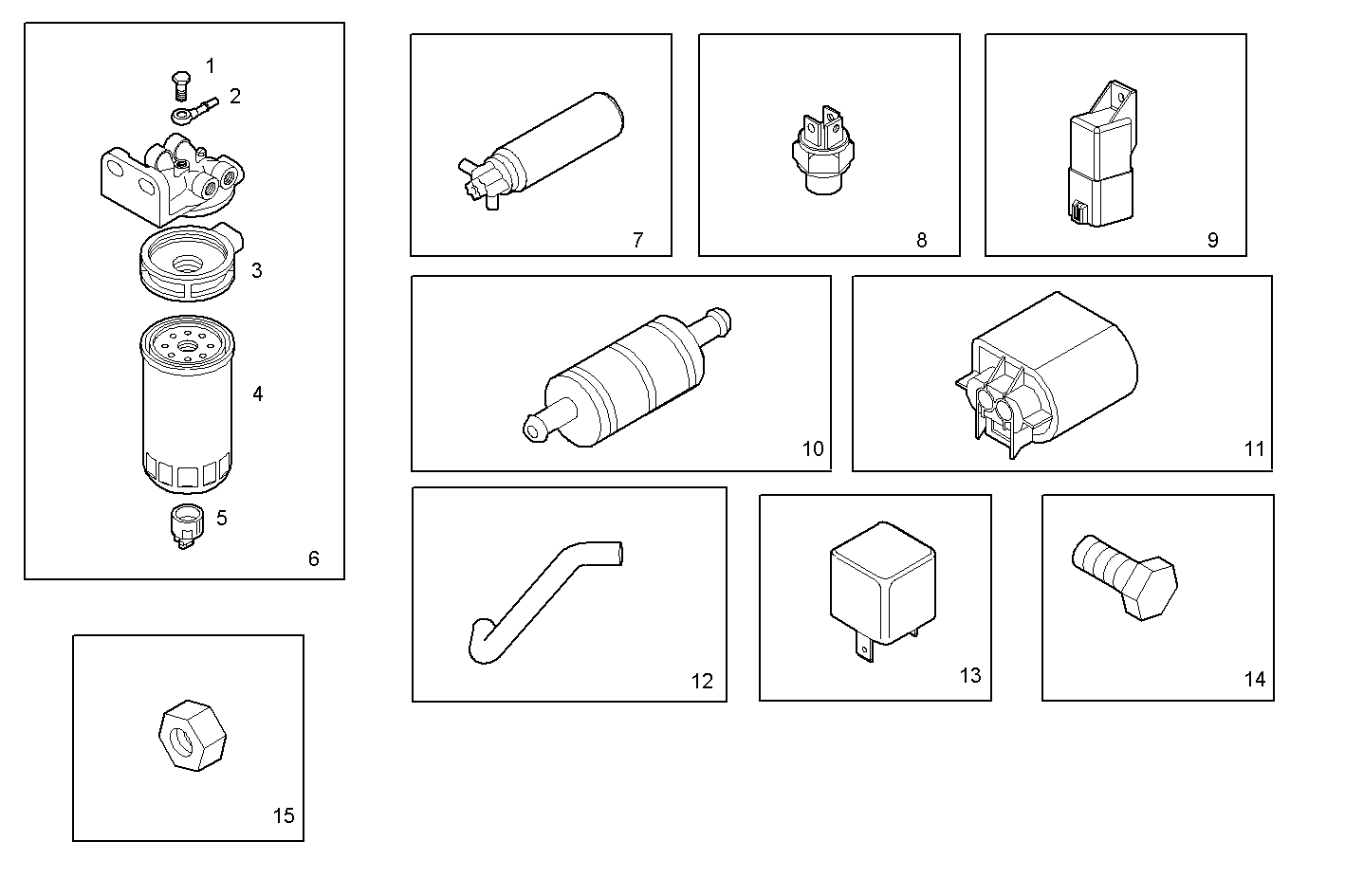 ACCESSORIES - S23ENSC20.10A006 SOFIM HPI 2.3L - EURO 3 parts diagram